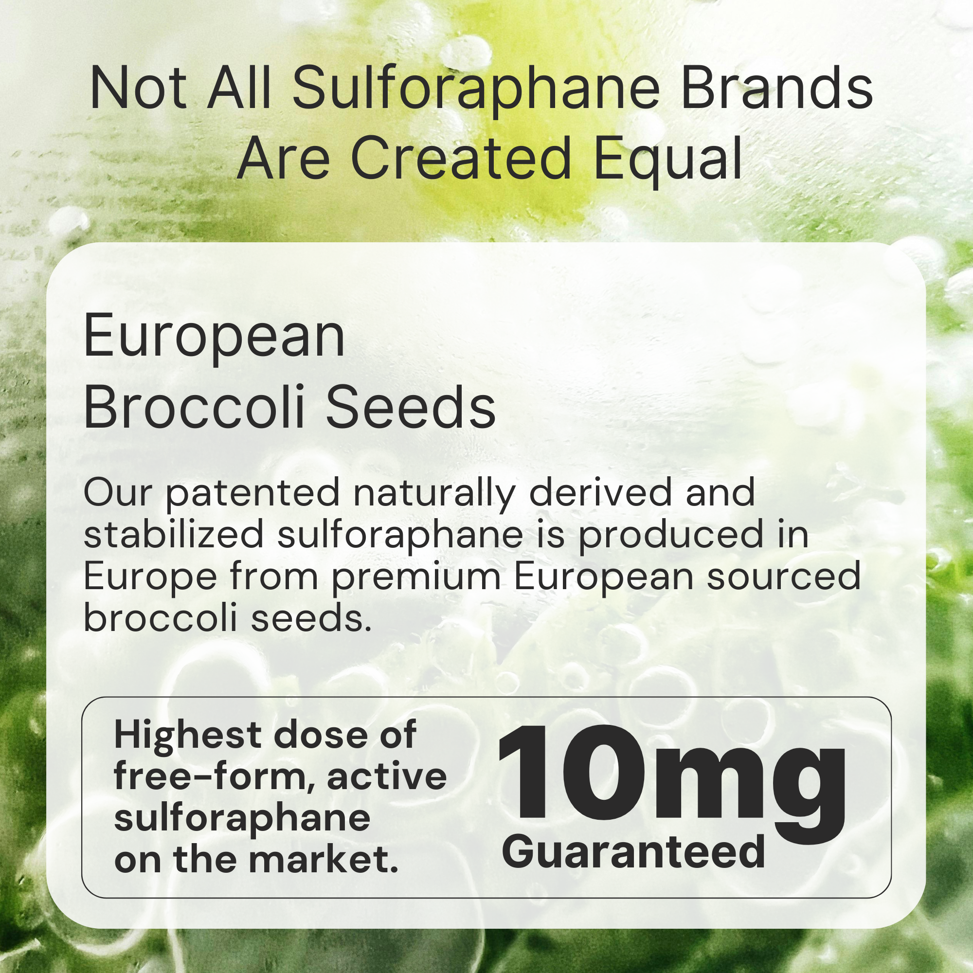 Stabilized Sulforaphane